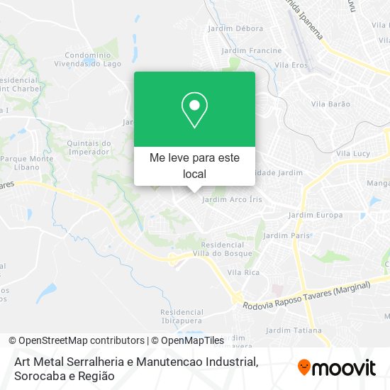 Art Metal Serralheria e Manutencao Industrial mapa