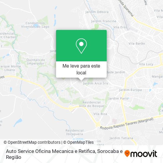 Auto Service Oficina Mecanica e Retifica mapa