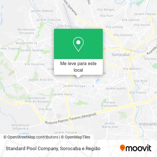 Standard Pool Company mapa