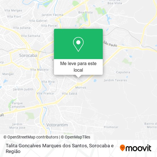 Talita Goncalves Marques dos Santos mapa