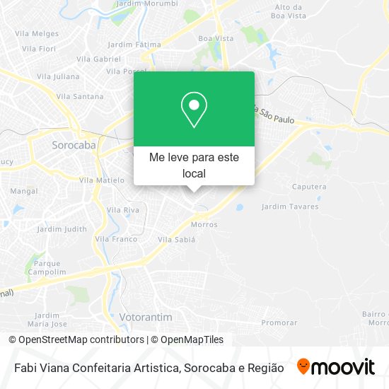 Fabi Viana Confeitaria Artistica mapa