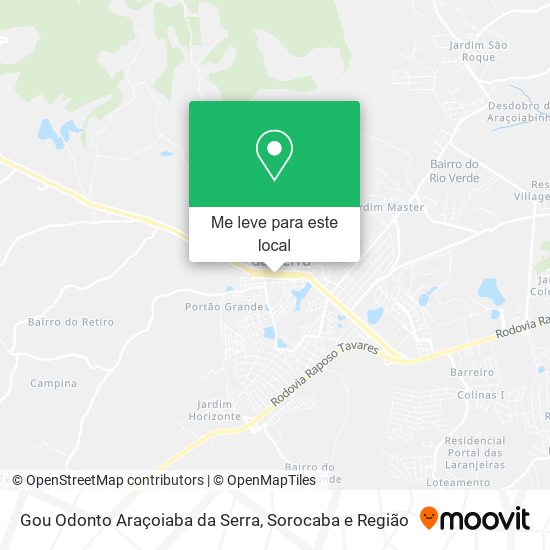 Gou Odonto Araçoiaba da Serra mapa