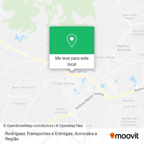 Rodrigues Transportes e Entregas mapa