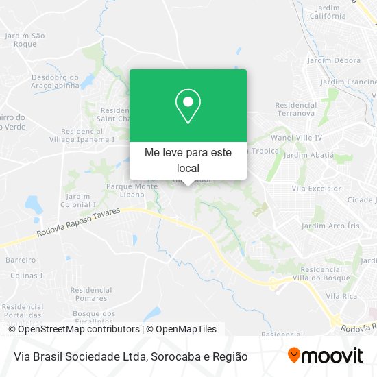 Via Brasil Sociedade Ltda mapa