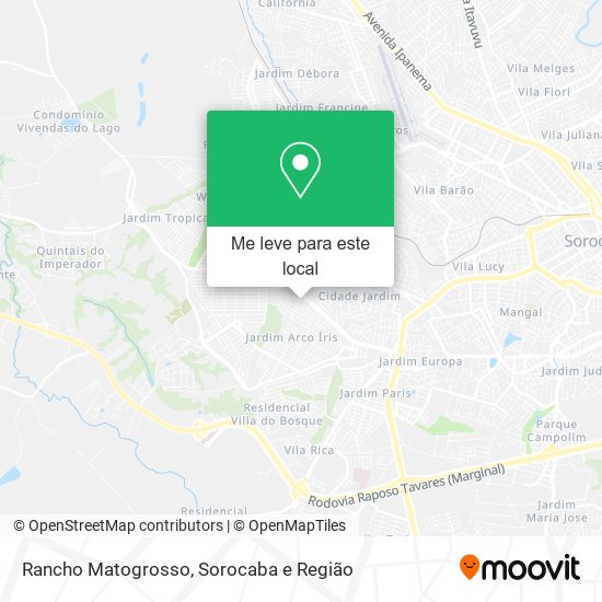 Rancho Matogrosso mapa
