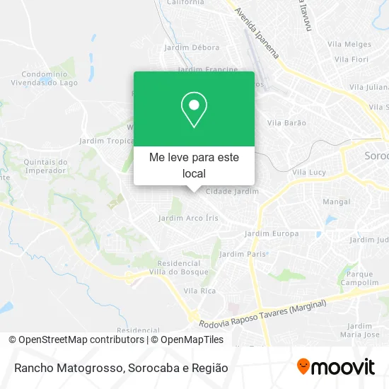 Rancho Matogrosso mapa