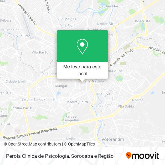 Perola Clinica de Psicologia mapa