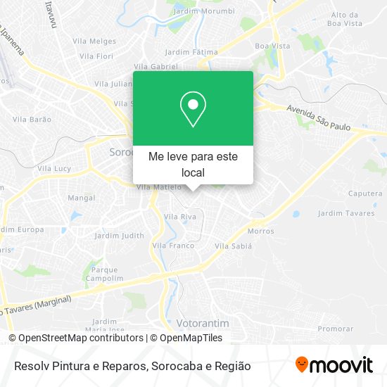 Resolv Pintura e Reparos mapa