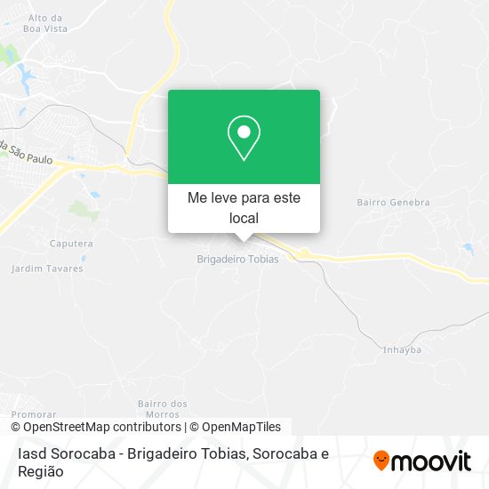 Iasd Sorocaba - Brigadeiro Tobias mapa