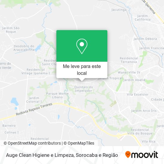 Auge Clean Higiene e Limpeza mapa