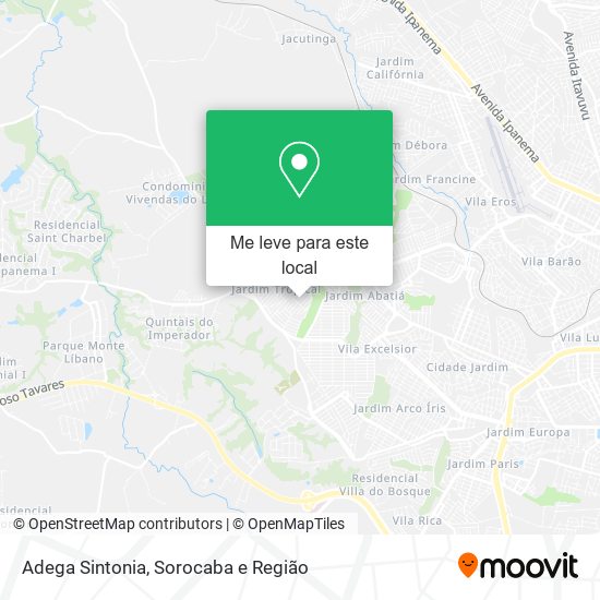 Adega Sintonia mapa
