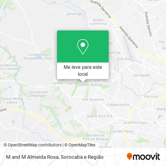 M and M Almeida Rosa mapa