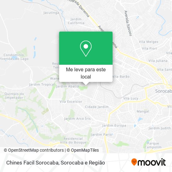 Chines Facil Sorocaba mapa