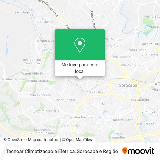 Tecnoar Climatizacao e Eletrica mapa