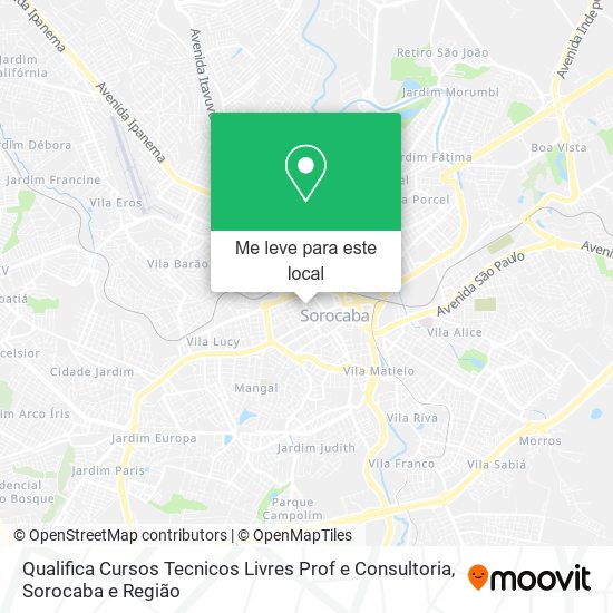 Qualifica Cursos Tecnicos Livres Prof e Consultoria mapa