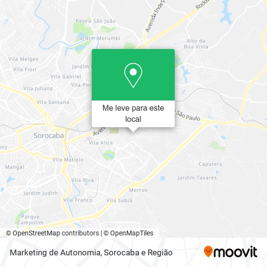 Marketing de Autonomia mapa