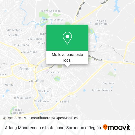 Arking Manutencao e Instalacao mapa