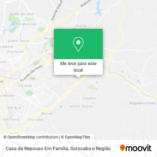 Casa de Repouso Em Familia mapa