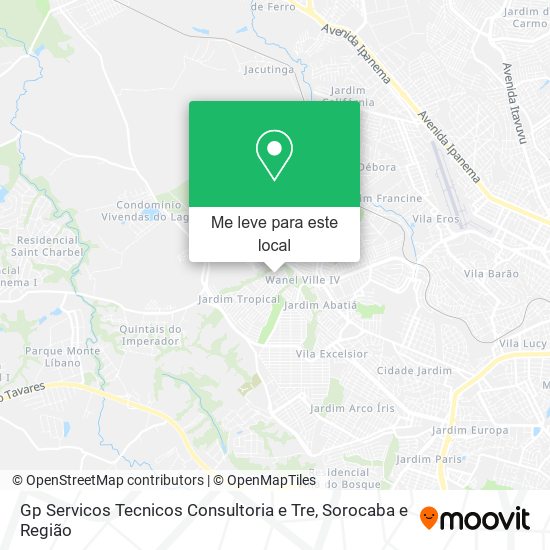 Gp Servicos Tecnicos Consultoria e Tre mapa