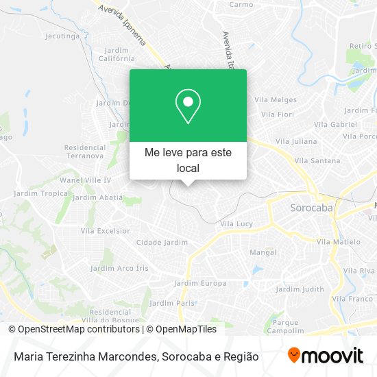 Maria Terezinha Marcondes mapa