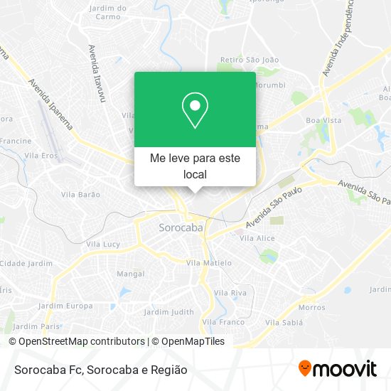 Sorocaba Fc mapa