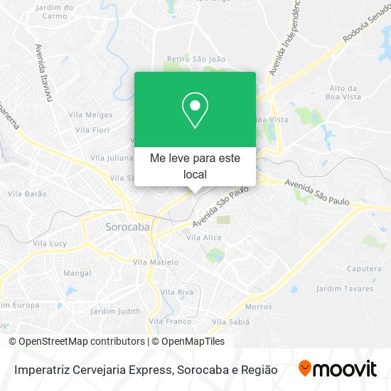 Imperatriz Cervejaria Express mapa