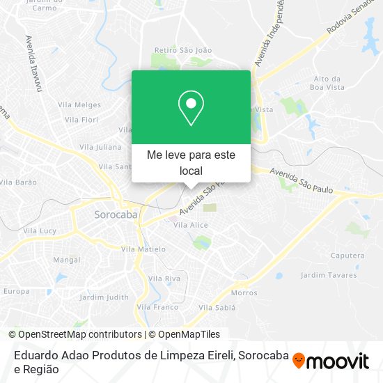 Eduardo Adao Produtos de Limpeza Eireli mapa