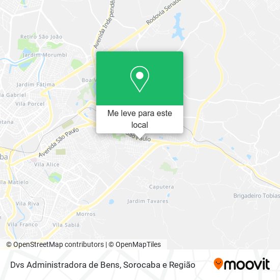 Dvs Administradora de Bens mapa