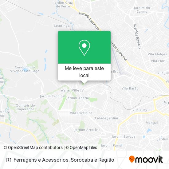 R1 Ferragens e Acessorios mapa