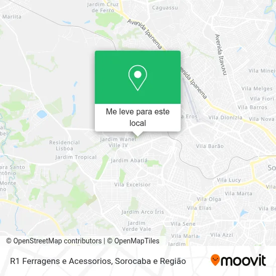 R1 Ferragens e Acessorios mapa