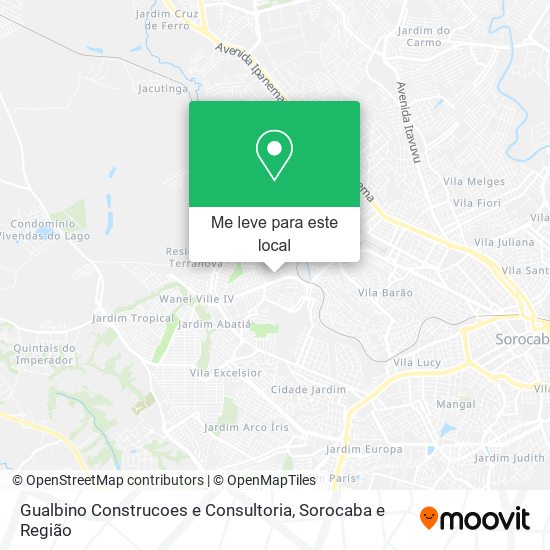 Gualbino Construcoes e Consultoria mapa