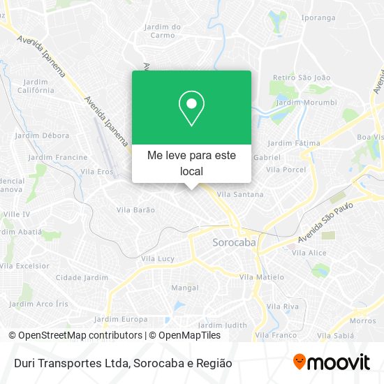 Duri Transportes Ltda mapa