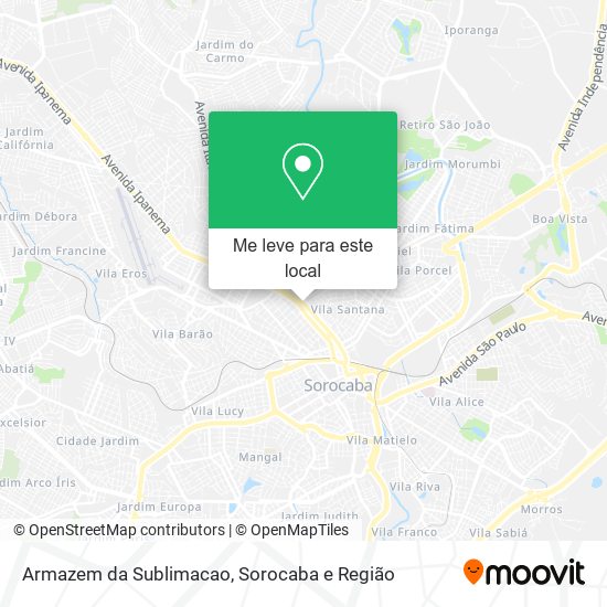 Armazem da Sublimacao mapa