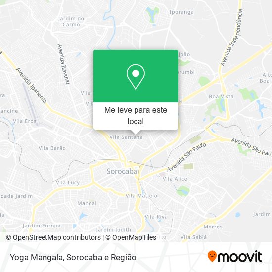 Yoga Mangala mapa