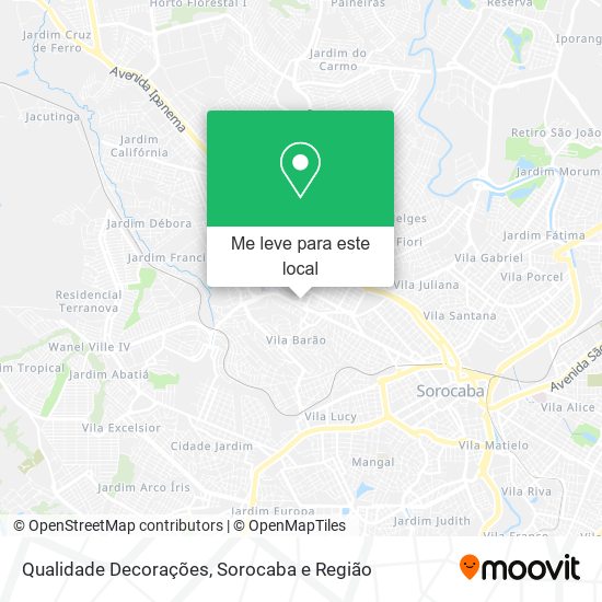 Qualidade Decorações mapa