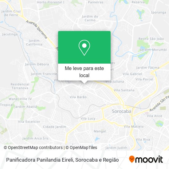 Panificadora Panilandia Eireli mapa