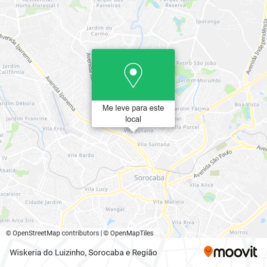 Wiskeria do Luizinho mapa