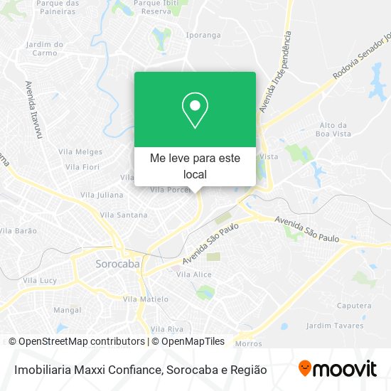 Imobiliaria Maxxi Confiance mapa