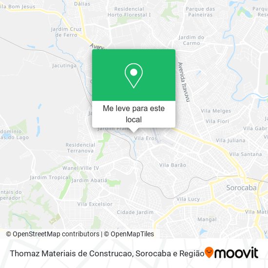 Thomaz Materiais de Construcao mapa