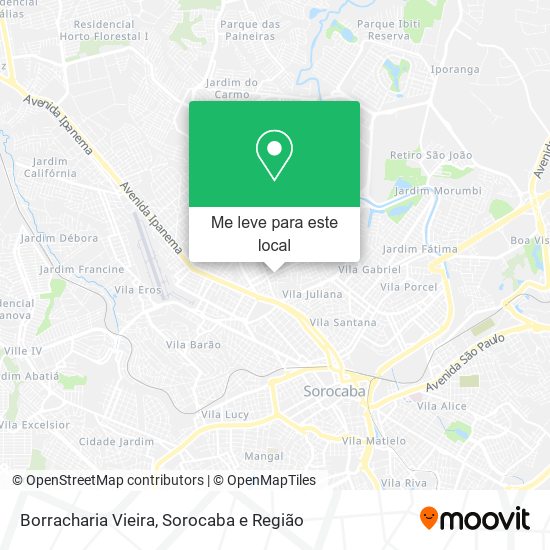 Borracharia Vieira mapa