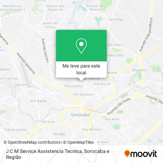 J C M Service Assistencia Tecnica mapa