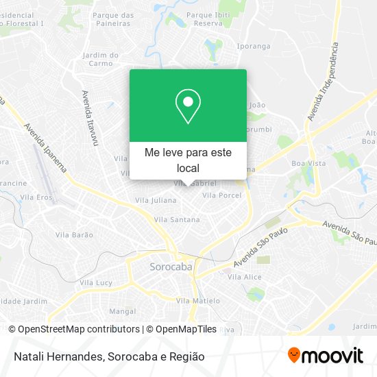 Natali Hernandes mapa