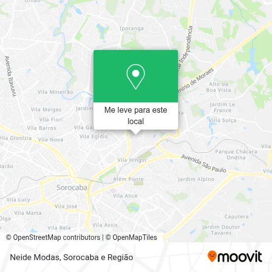 Neide Modas mapa