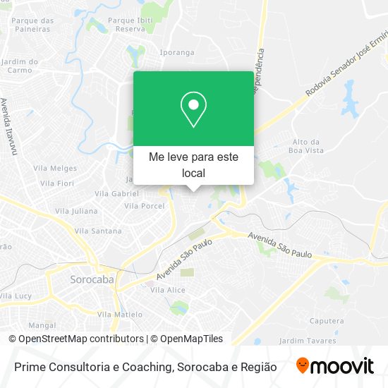 Prime Consultoria e Coaching mapa