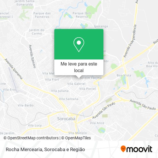 Rocha Mercearia mapa