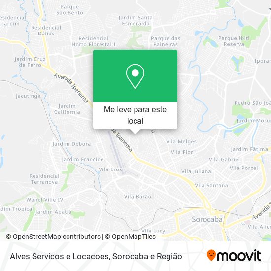 Alves Servicos e Locacoes mapa