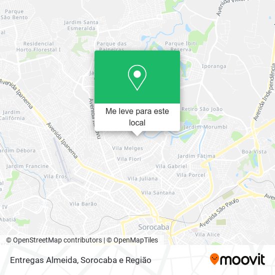 Entregas Almeida mapa