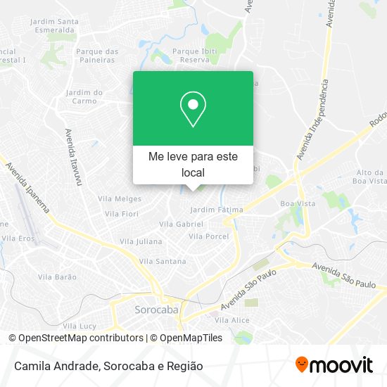 Camila Andrade mapa