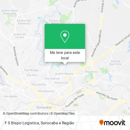 F S Bispo Logistica mapa