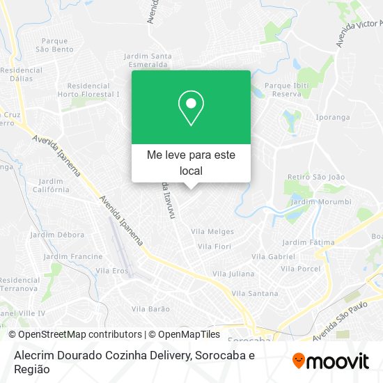 Alecrim Dourado Cozinha Delivery mapa
